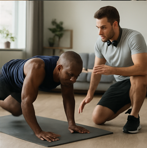 Homme réalisant un sport intense, le mountain climber